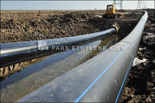 High density polyethylene water pipe
